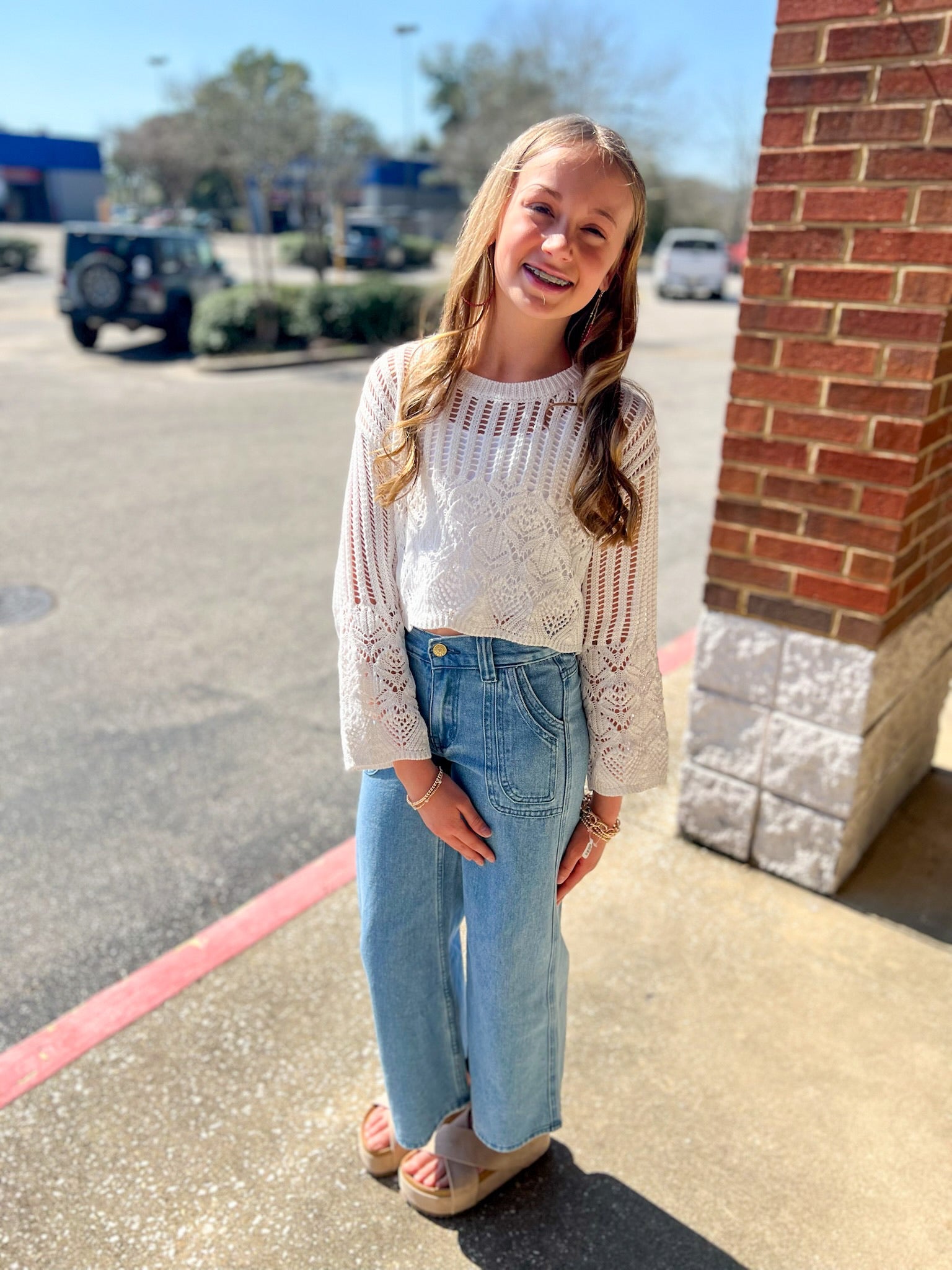 All The Good Girls Off White Long Sleeve Lightweight Sweater - A'Bekah's Boutique