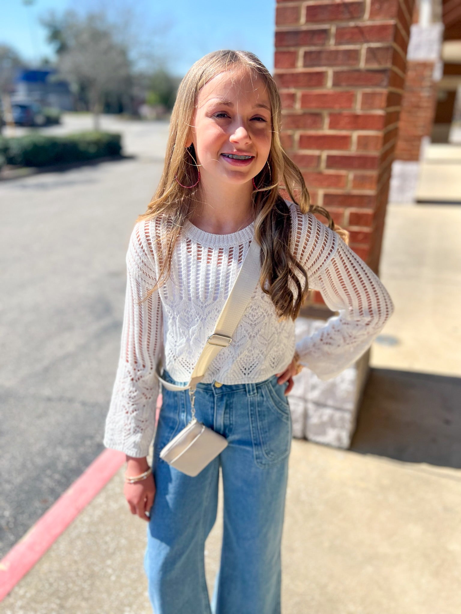 All The Good Girls Off White Long Sleeve Lightweight Sweater - A'Bekah's Boutique