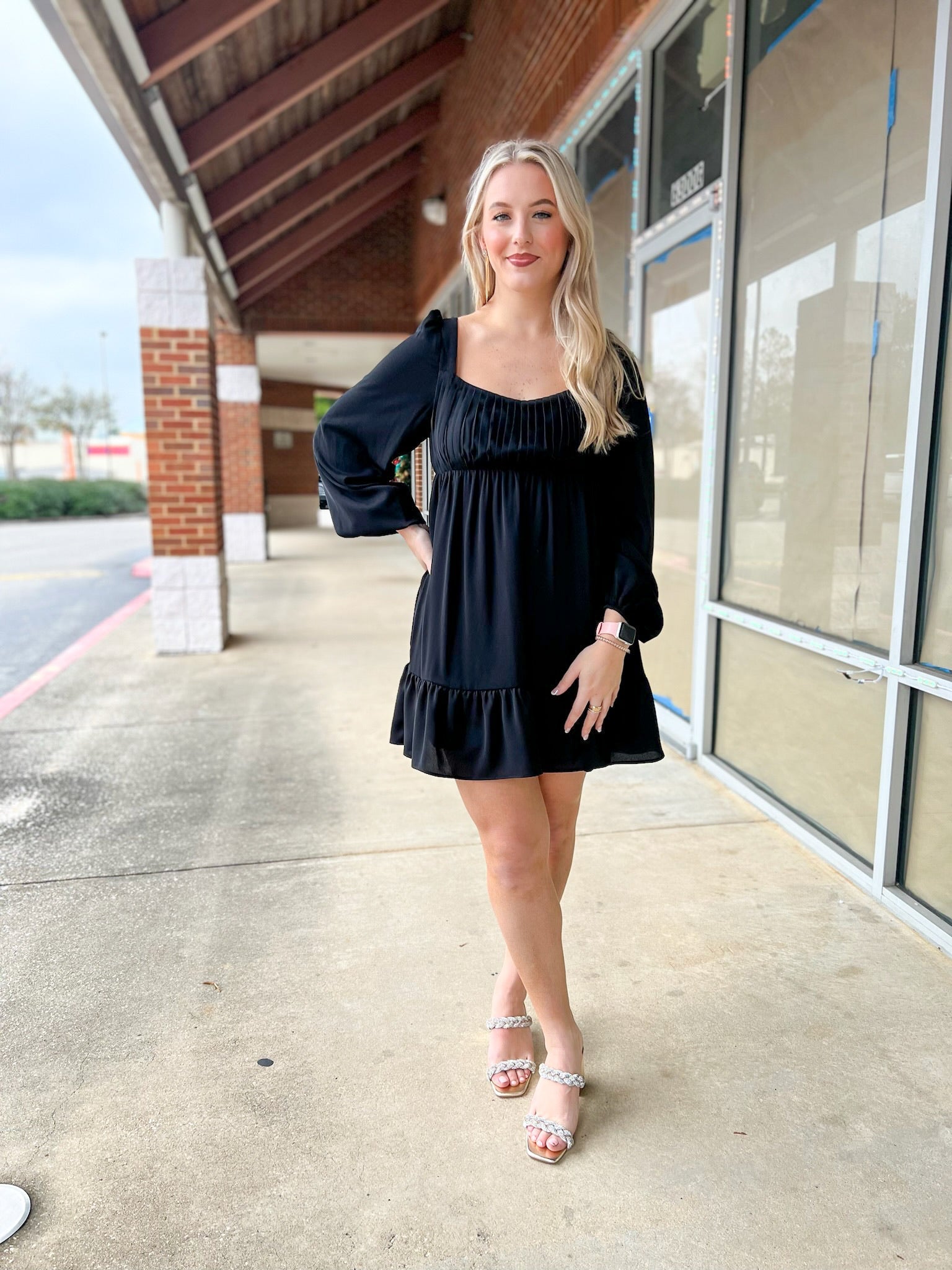 Always Make Time Black Dress with Tie Back Detail - A'Bekah's Boutique