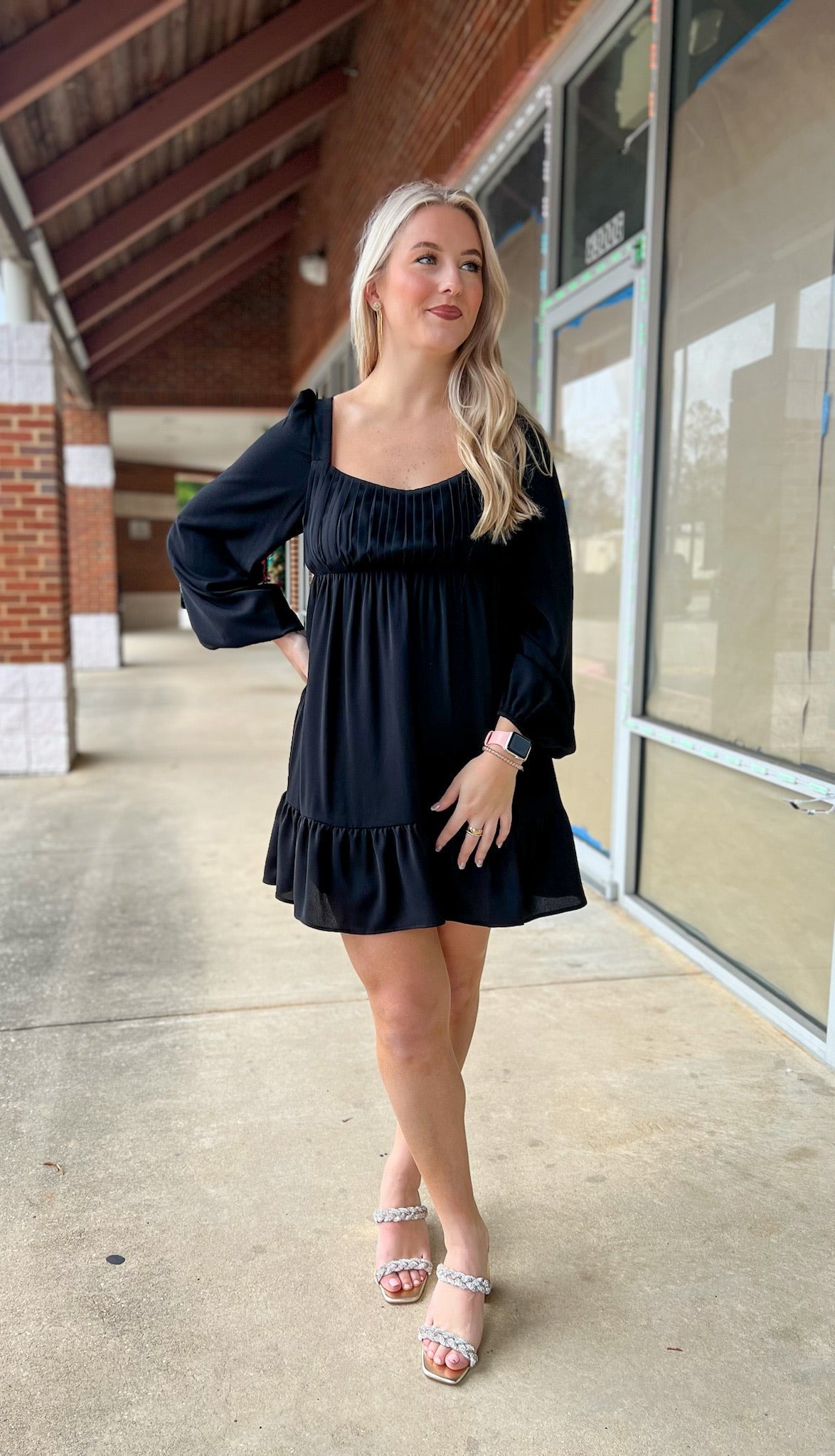 Always Make Time Black Dress with Tie Back Detail - A'Bekah's Boutique