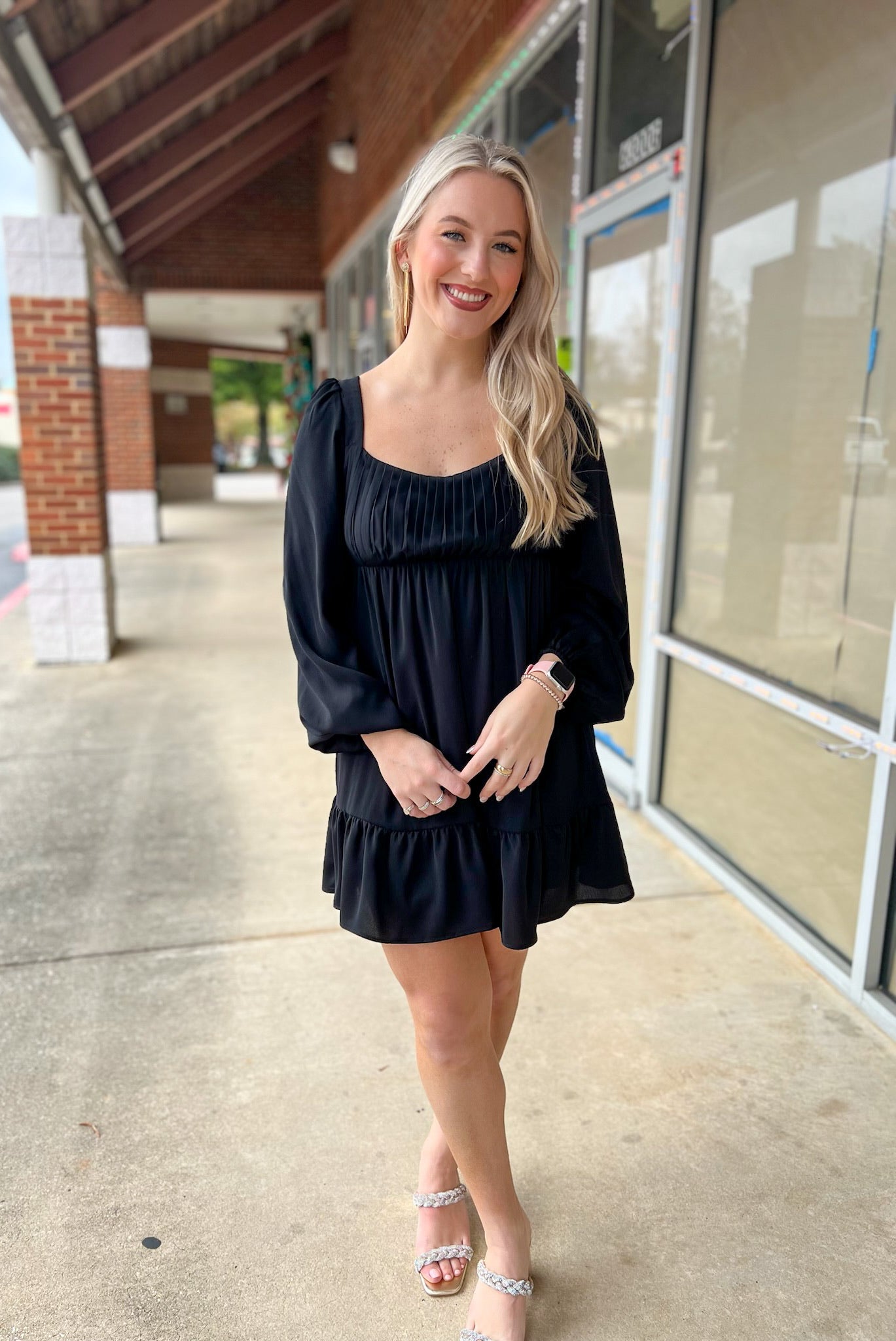 Always Make Time Black Dress with Tie Back Detail - A'Bekah's Boutique