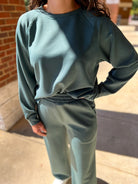 Ash Jade Scuba Long Sleeve Pant Set - A'Bekah's Boutique
