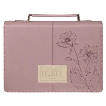 Be Joyful 1 Thessalonians 5:16 Dusty Mauve Bible Cover - A'Bekah's Boutique