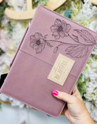 Be Joyful 1 Thessalonians 5:16 Dusty Mauve Bible Cover - A'Bekah's Boutique