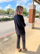 Believe In Us Black High Waisted Slim Straight Magic Pants (C) - A'Bekah's Boutique