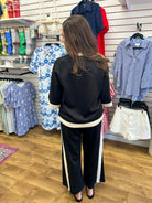 Black Luxeknit Colorblock Wide Leg Pants Set - A'Bekah's Boutique