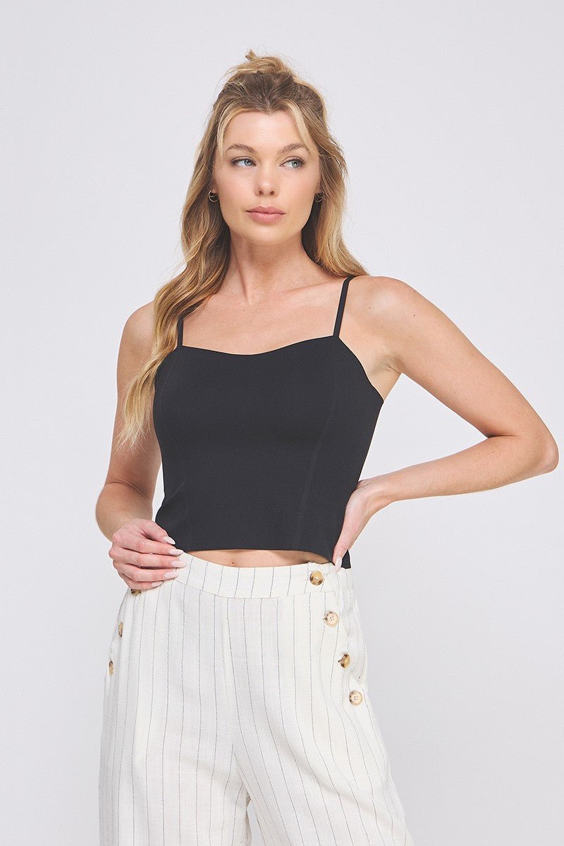 Black Smooth Bralette with Adjustable Straps - A'Bekah's Boutique