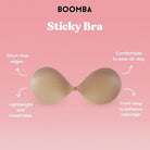 Boomba Magic Padded Sticky Bra Beige - A'Bekah's Boutique