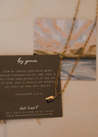 By Grace Mini Tag Necklace | Christian Jewelry - A'Bekah's Boutique