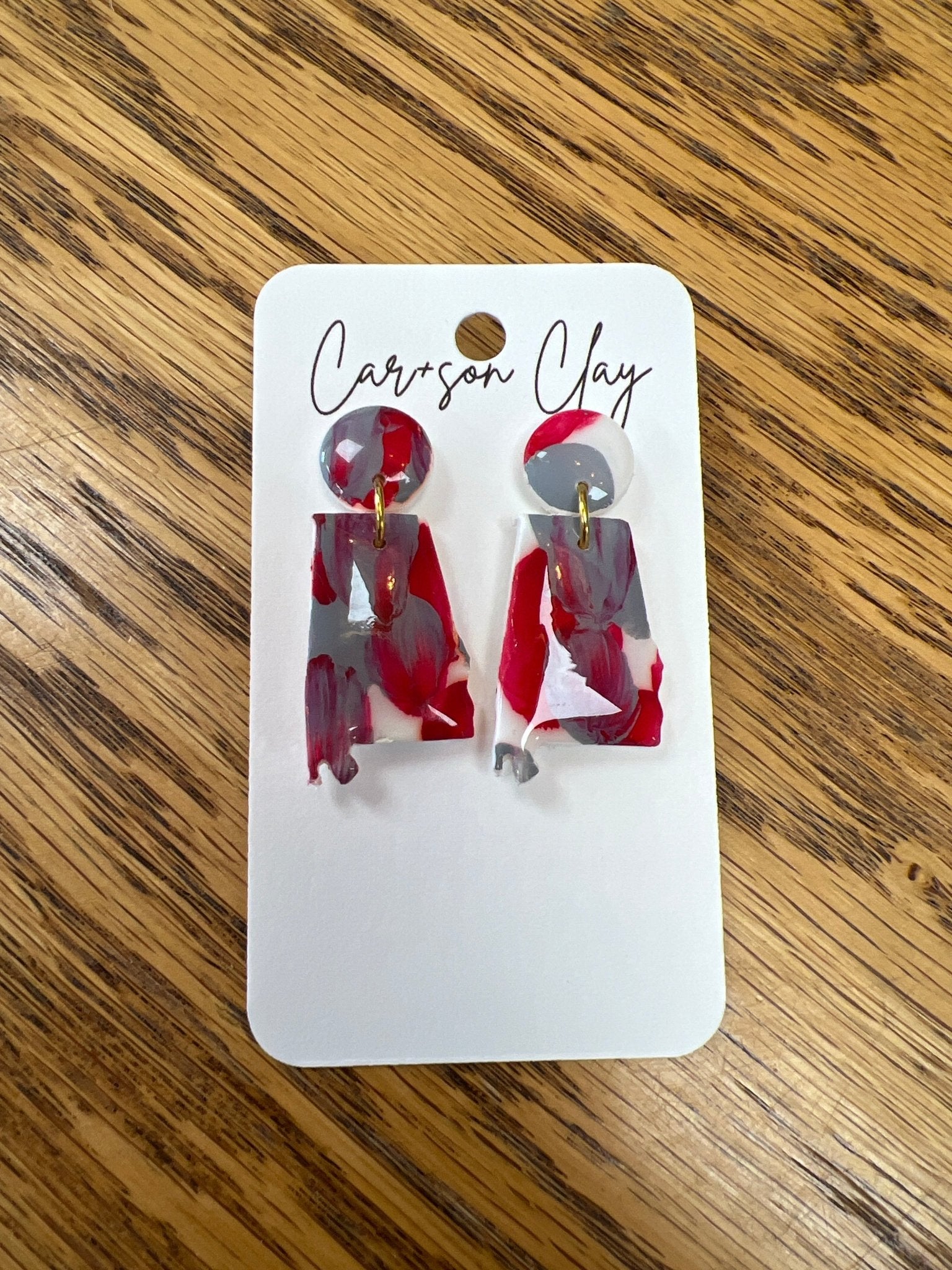 CAR+SON CLAY Alabama Game Day Earrings - A'Bekah's Boutique
