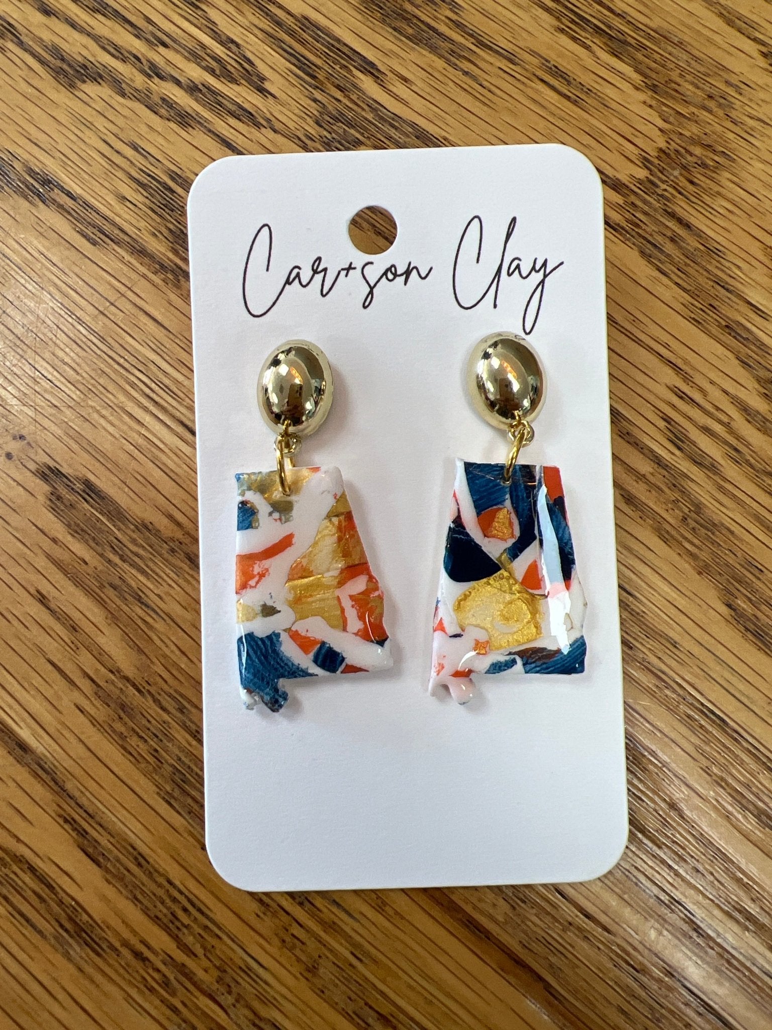 CAR+SON CLAY Auburn Game Day Earrings - A'Bekah's Boutique