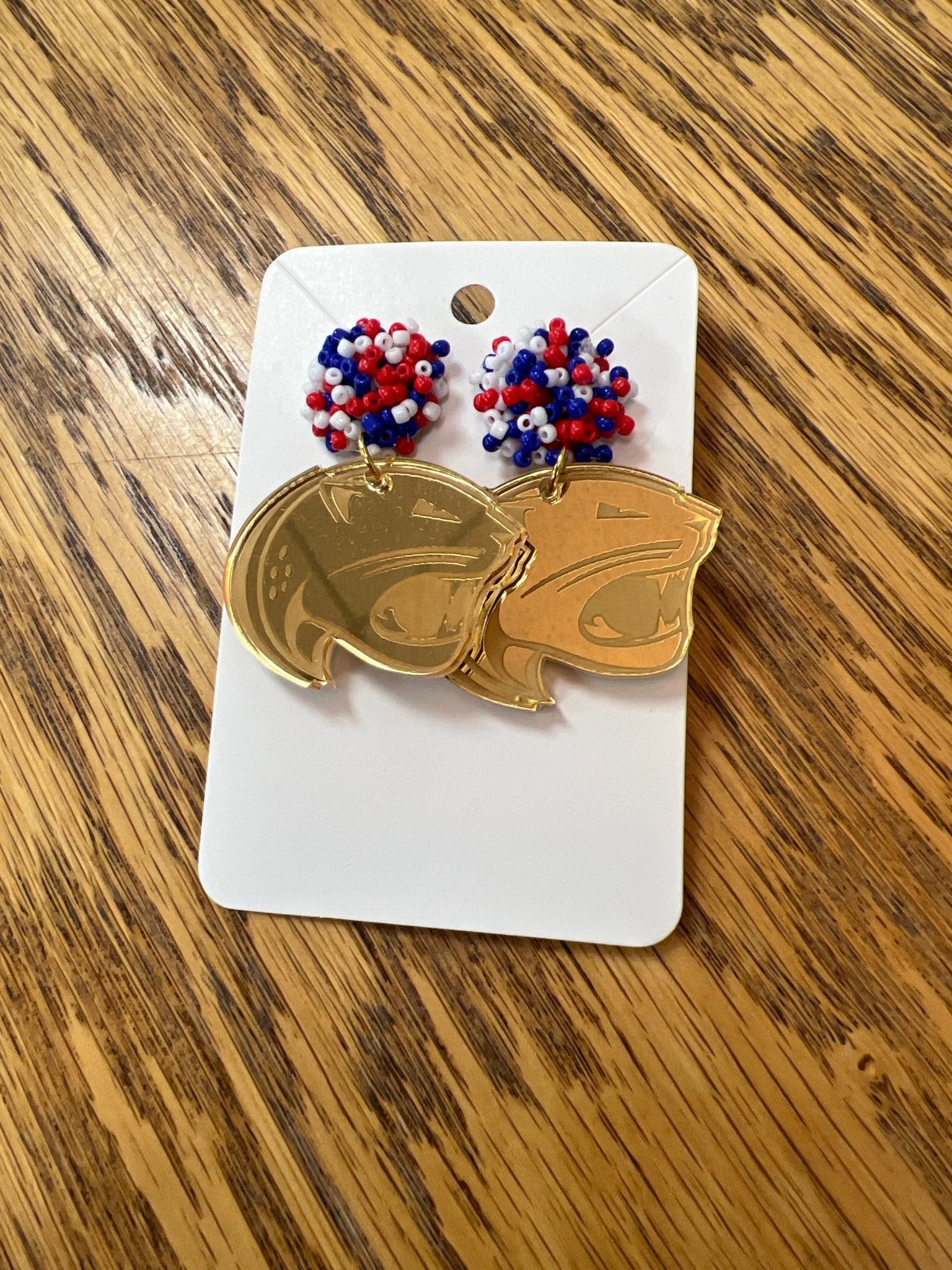 CAR+SON CLAY University of South Alabama Jaguar Head Earrings - A'Bekah's Boutique