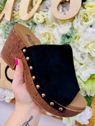 Corkys Black Gaslight Wedges - A'Bekah's Boutique