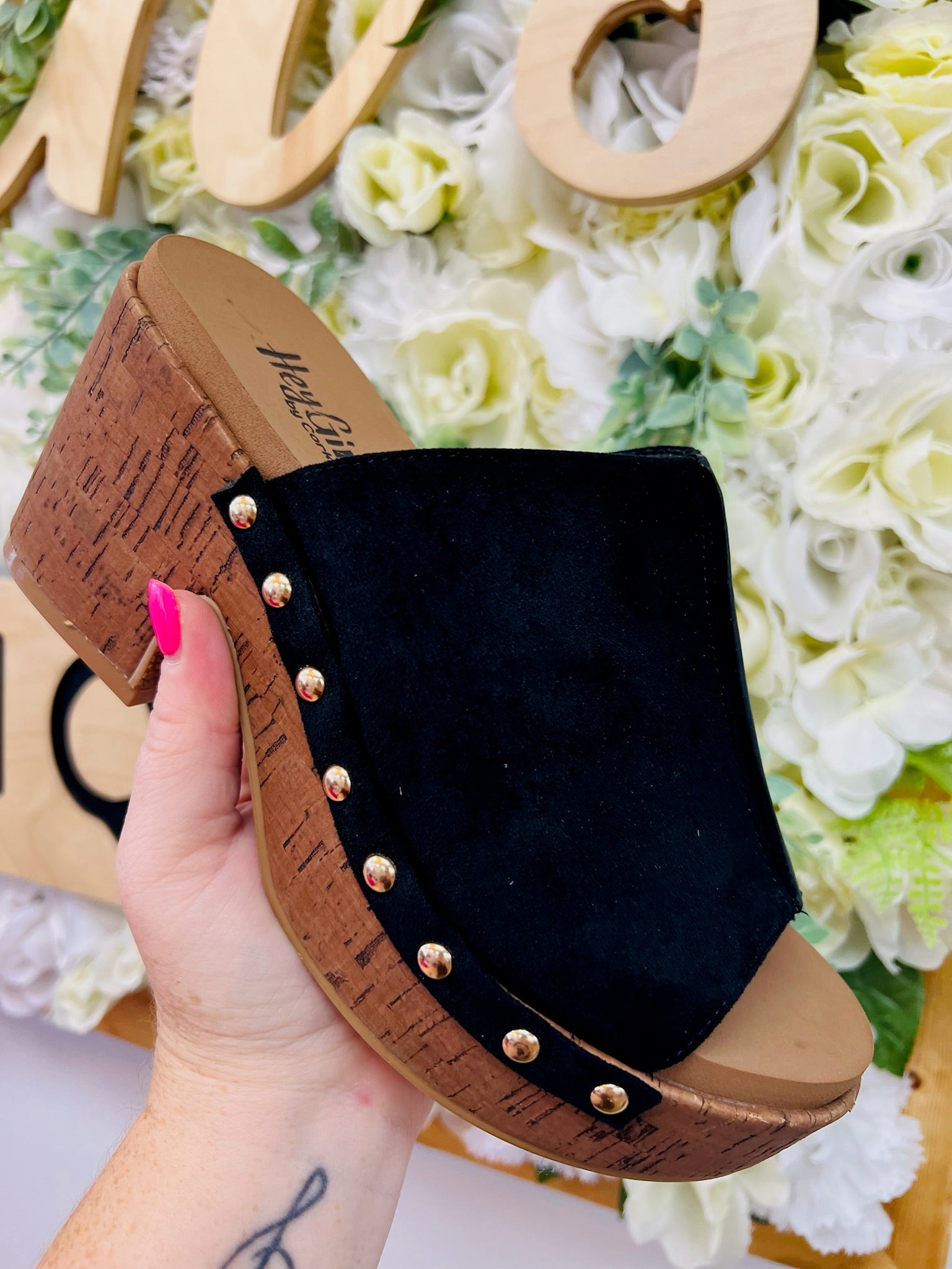 Corkys Black Gaslight Wedges - A'Bekah's Boutique
