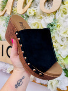 Corkys Black Gaslight Wedges - A'Bekah's Boutique
