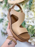 Corkys Camel Steppin Out Wedges - A'Bekah's Boutique