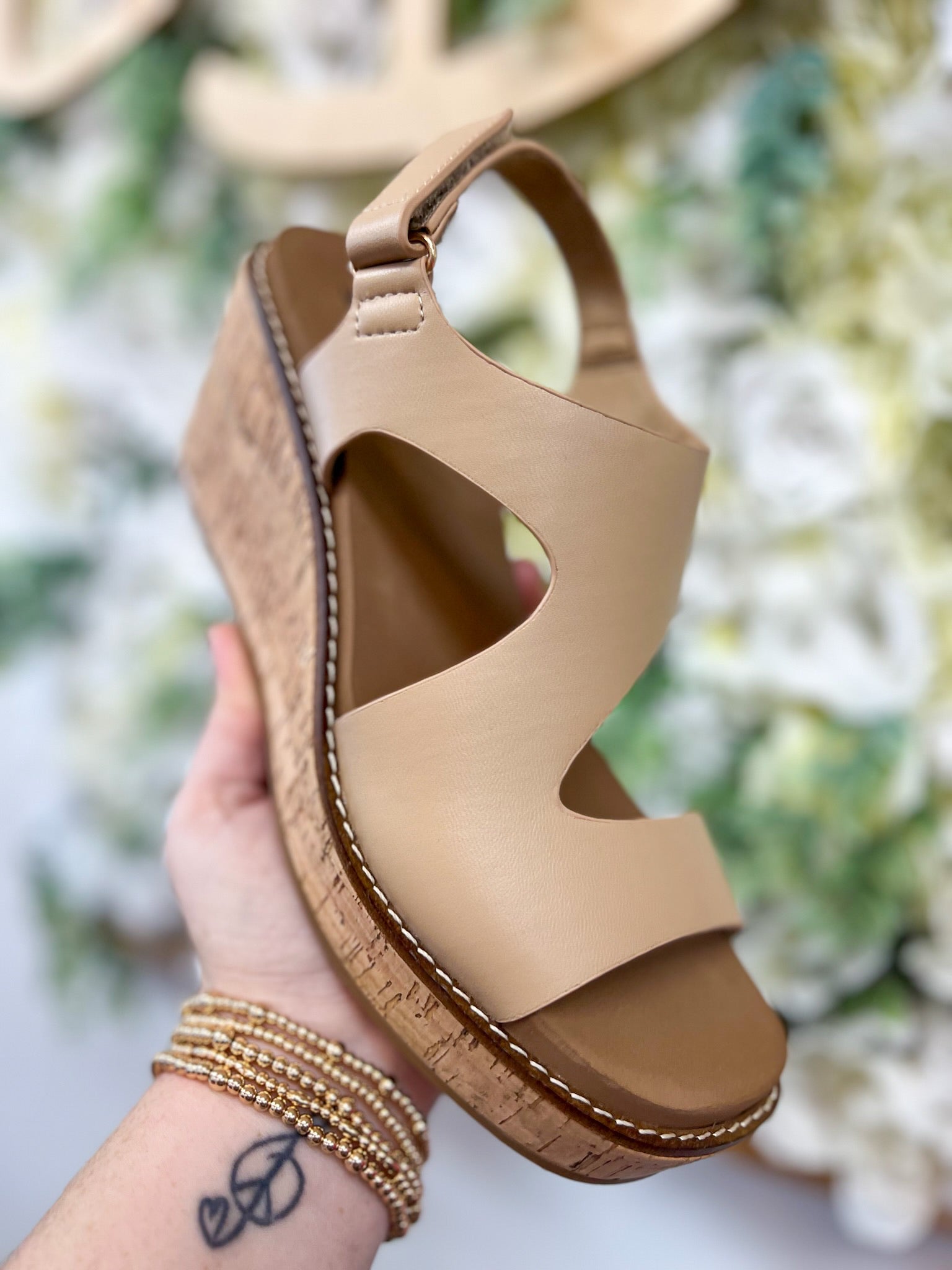 Corkys Camel Steppin Out Wedges - A'Bekah's Boutique