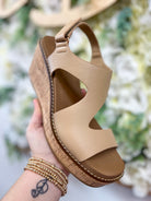 Corkys Camel Steppin Out Wedges - A'Bekah's Boutique