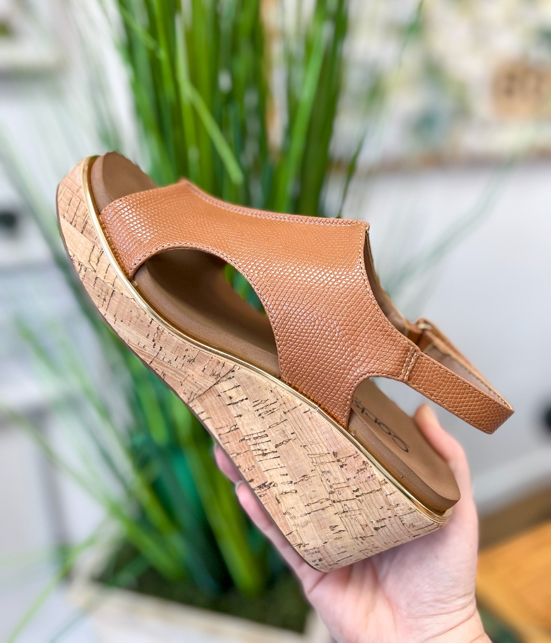 Corkys Carley Camel Lizard Wedges - A'Bekah's Boutique