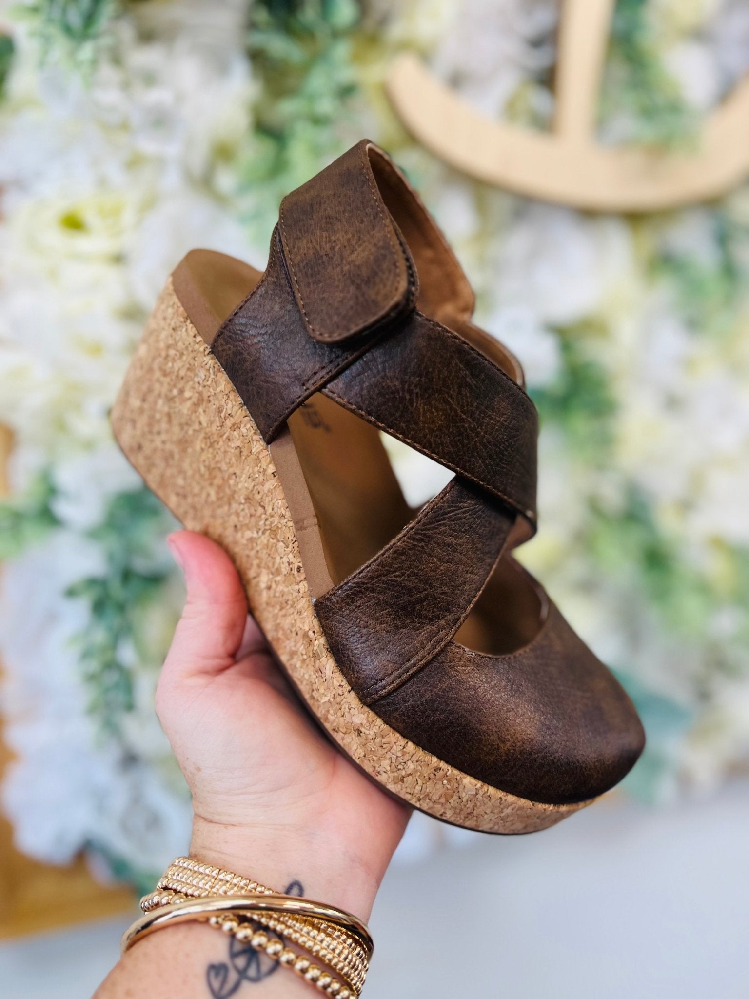 Corkys Case Closed Chocolate Wedge - A'Bekah's Boutique