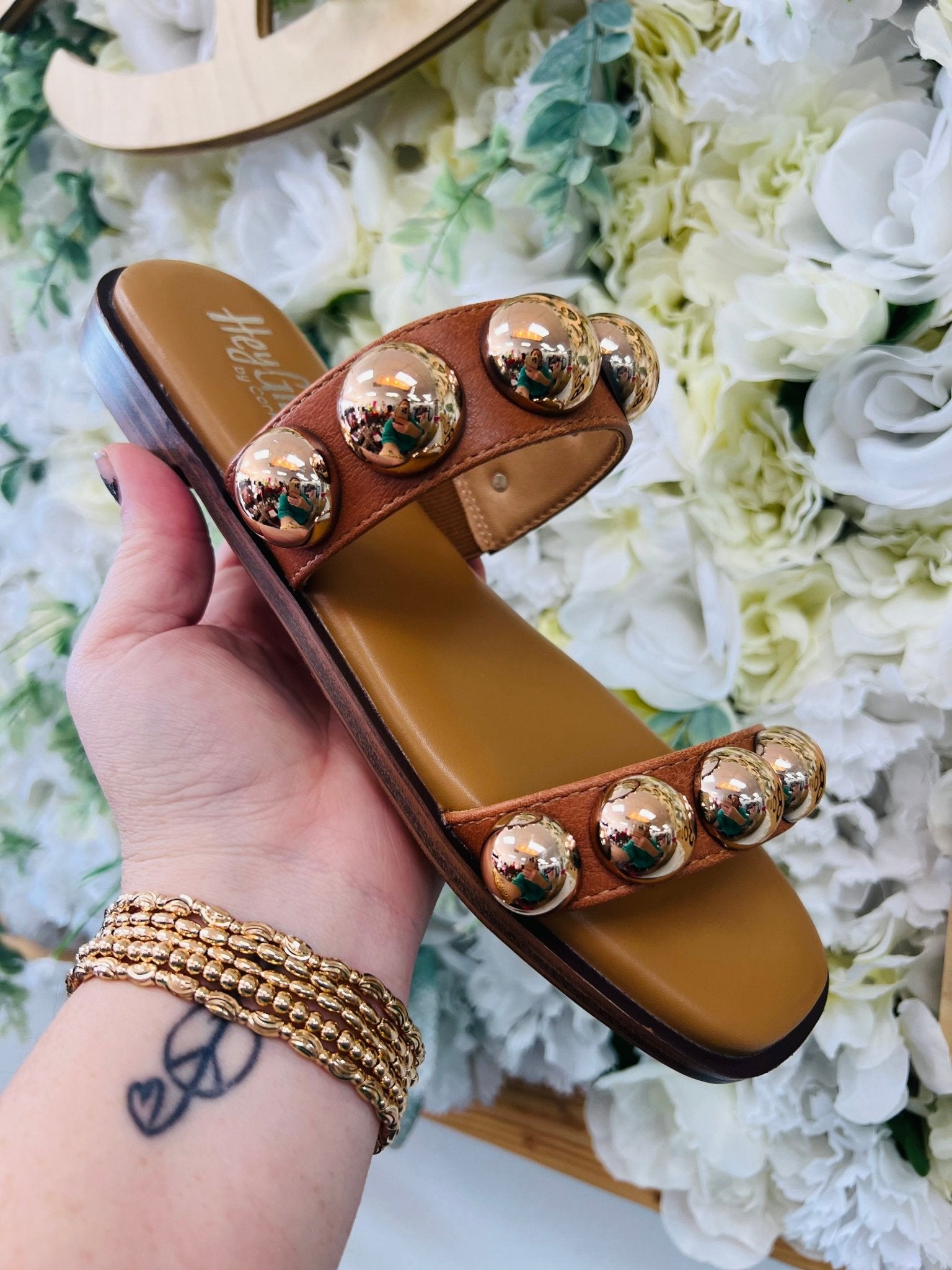 Corkys Catch a Buzz Double Strap Cognac Sandals - A'Bekah's Boutique