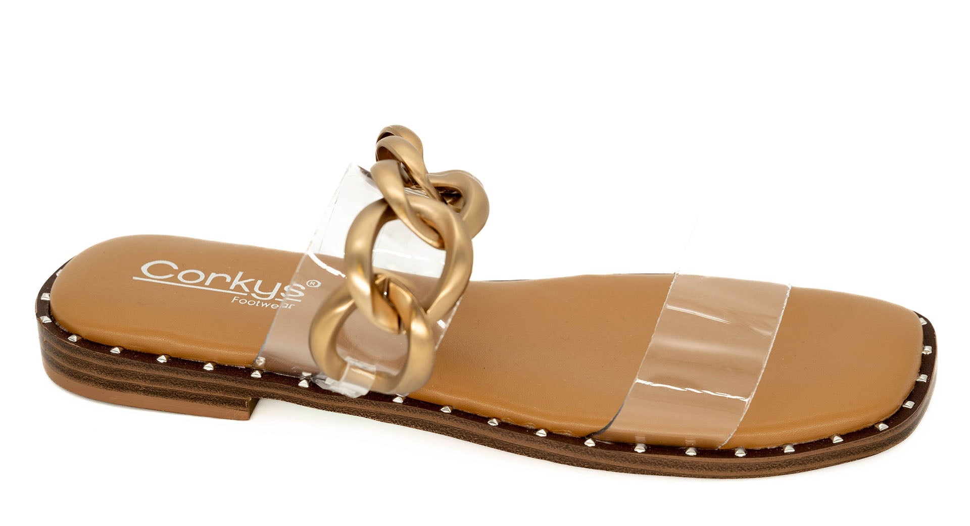 Corkys Catch Flights Not Feelings Clear Sandals - A'Bekah's Boutique