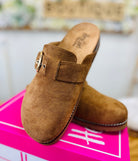 Corkys Day Dream Tobacco Faux Suede Clogs - A'Bekah's Boutique