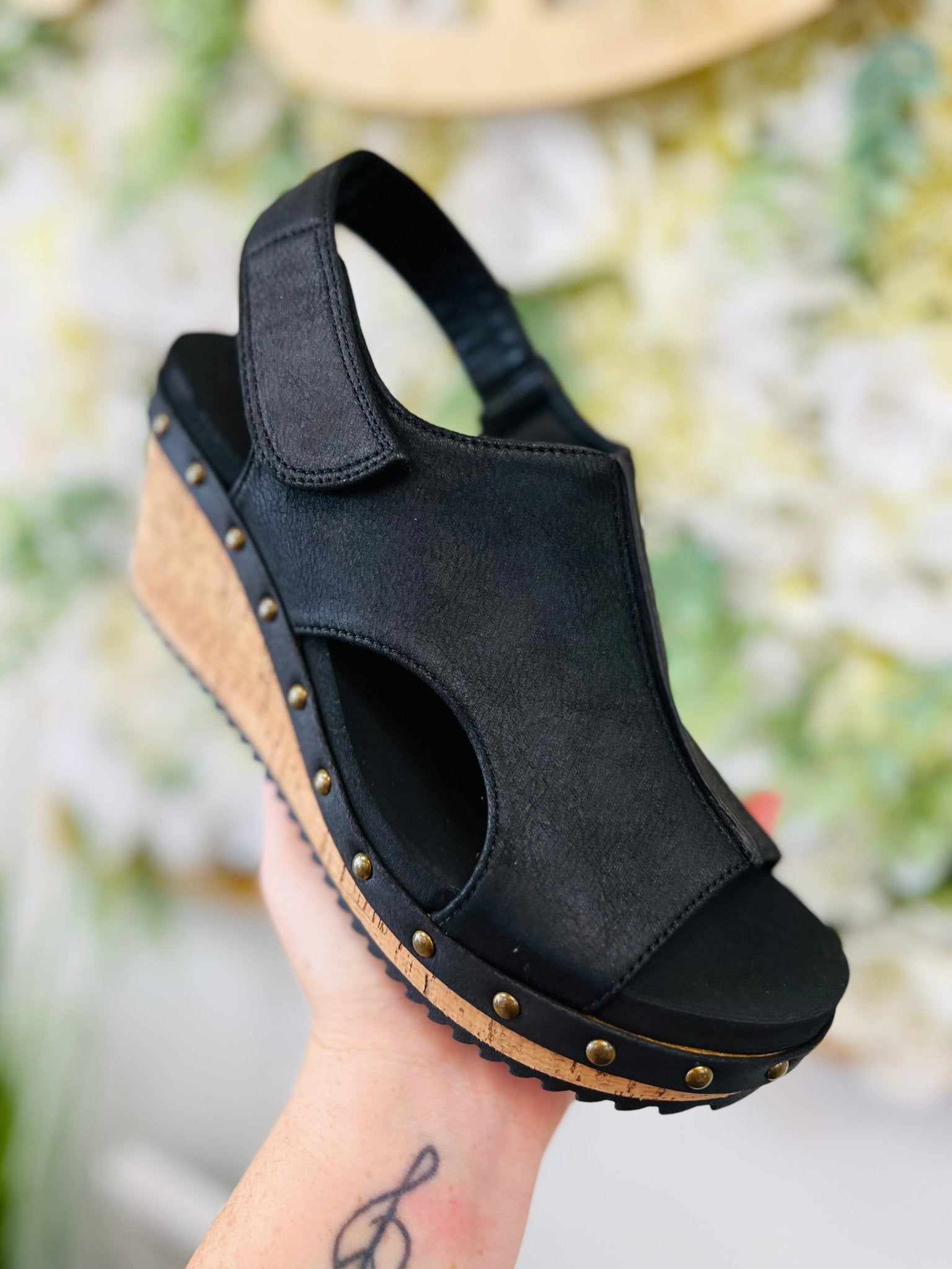 Corkys For Keeps Black Wedge - A'Bekah's Boutique