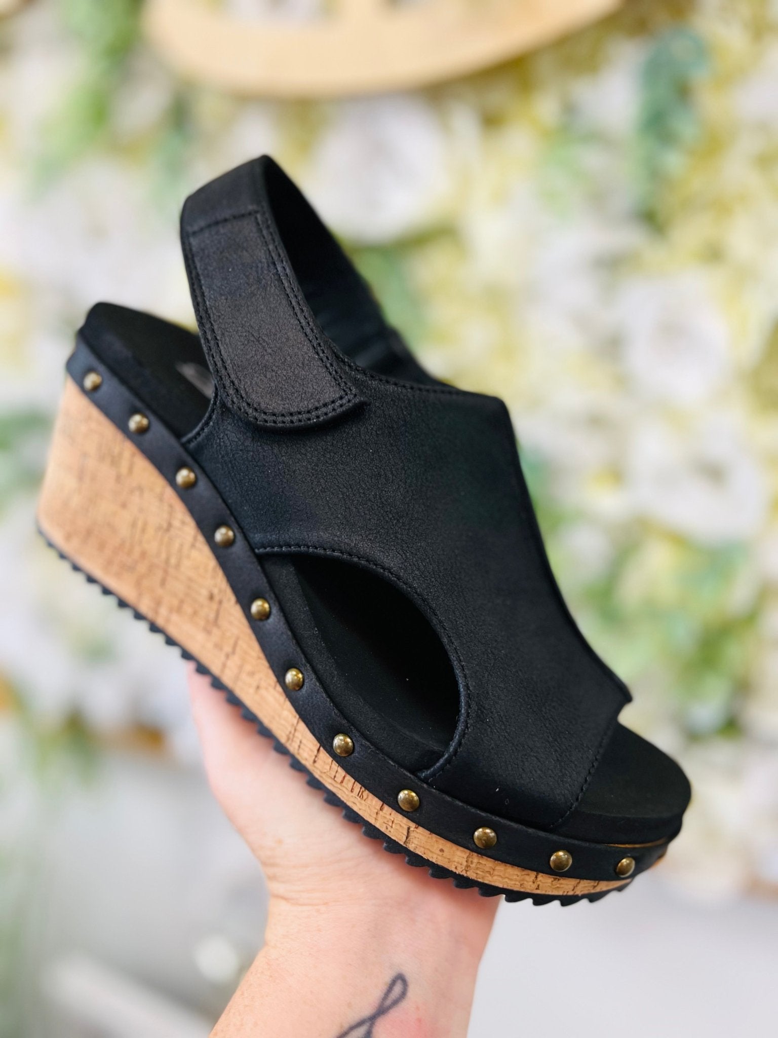 Corkys For Keeps Black Wedge - A'Bekah's Boutique