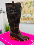 Corkys Hats Off Espresso Crinkle Tall Western Boots - A'Bekah's Boutique