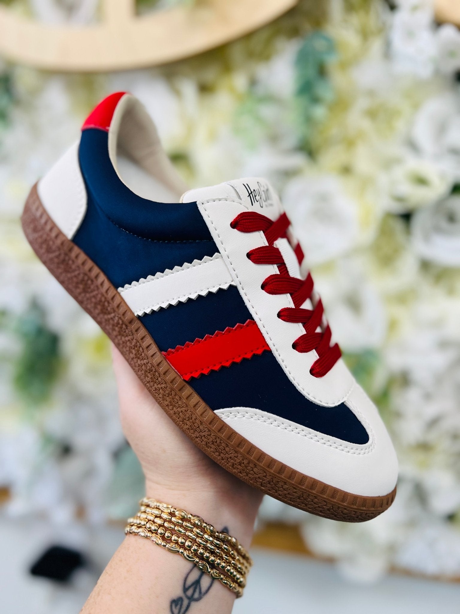 Corkys Head Up Red White and Blue Sneakers - A'Bekah's Boutique