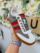 Corkys Heads Up Black and White Houndstooth Sneakers - A'Bekah's Boutique