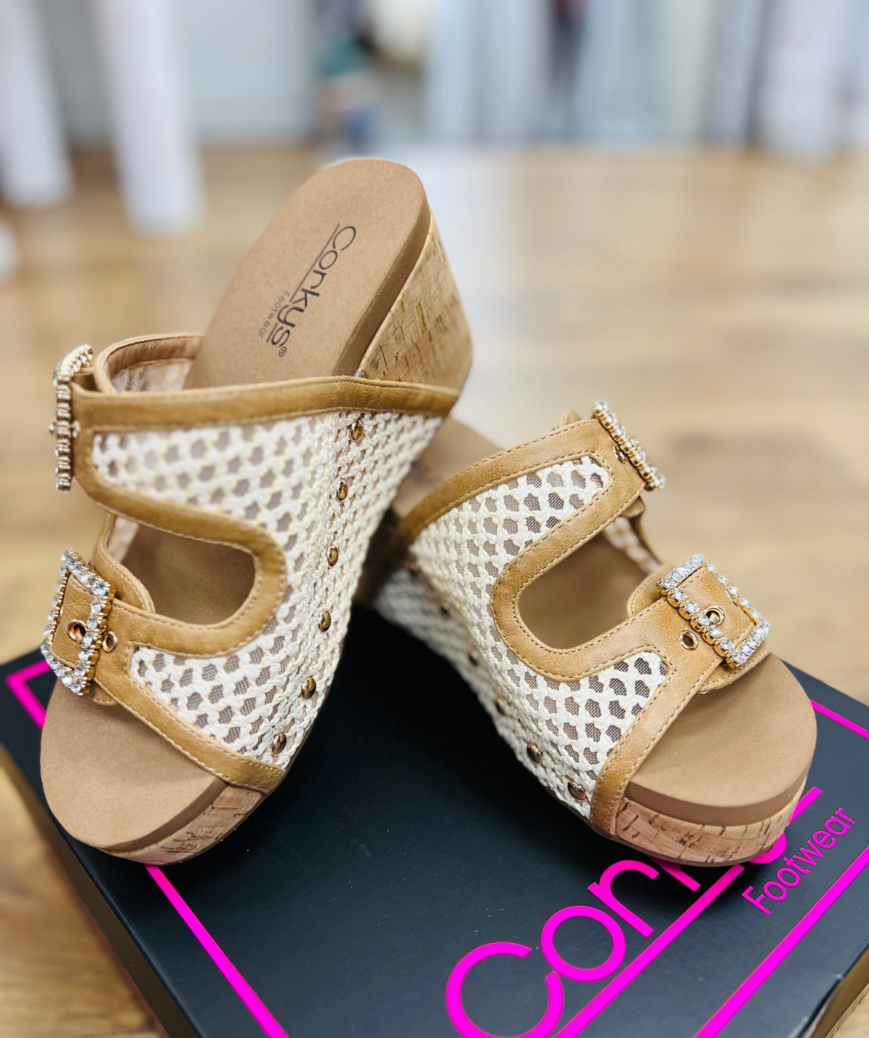 Corkys Main Squeeze Natural Wedges - A'Bekah's Boutique