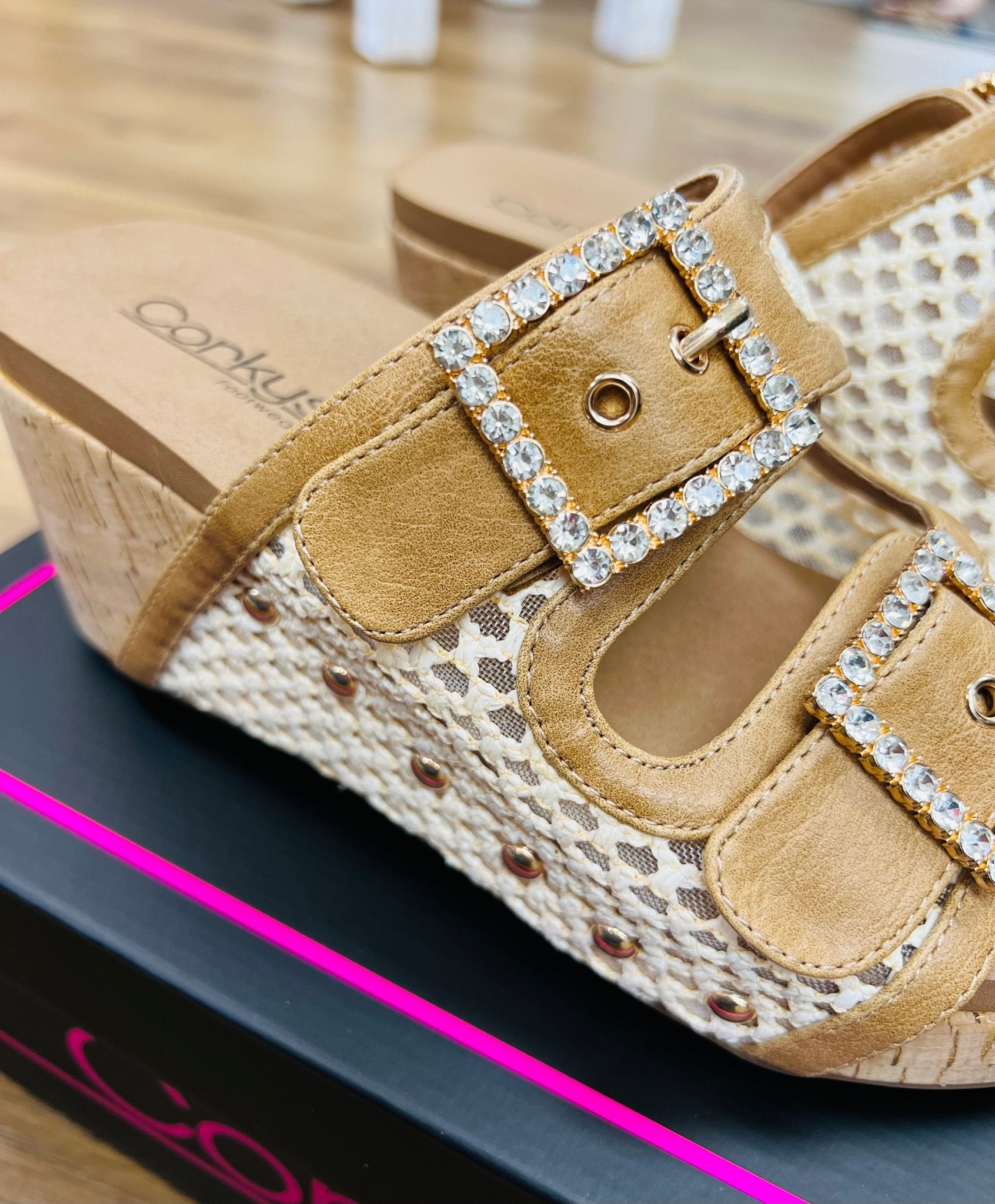 Corkys Main Squeeze Natural Wedges - A'Bekah's Boutique