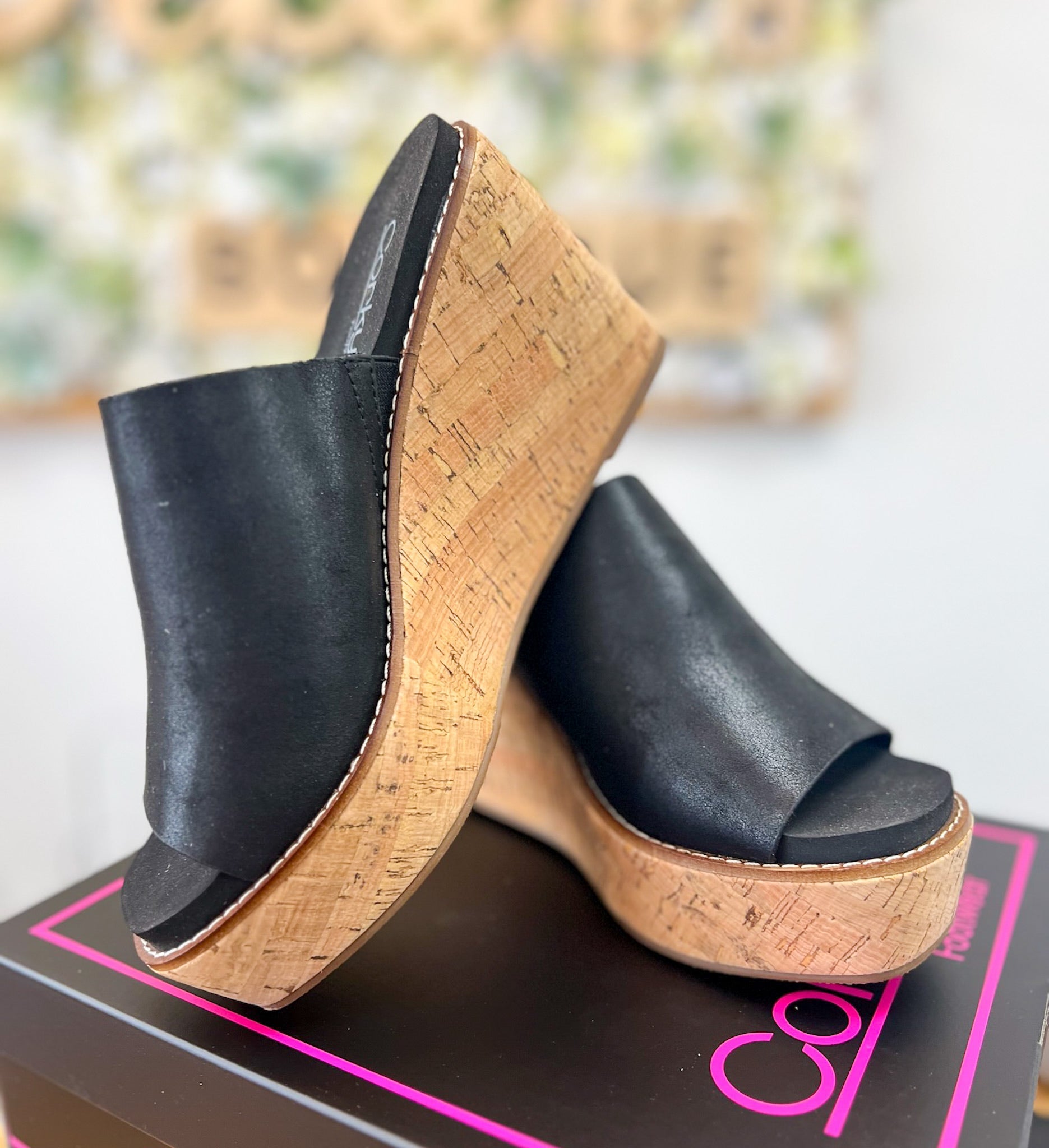 Corkys Mugshot Black Wedges - A'Bekah's Boutique