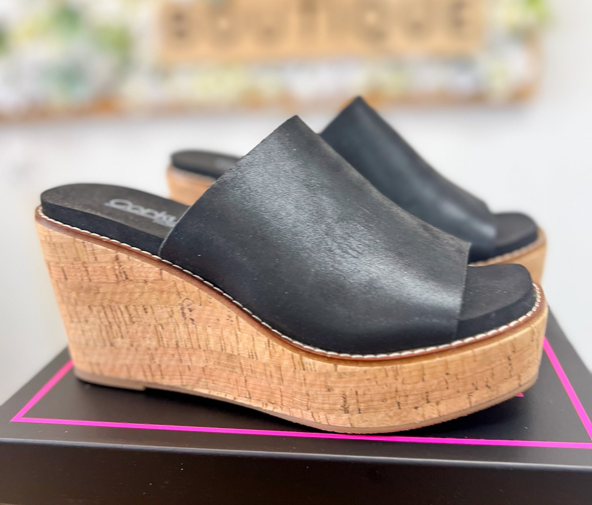 Corkys Mugshot Black Wedges - A'Bekah's Boutique