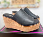 Corkys Mugshot Black Wedges - A'Bekah's Boutique