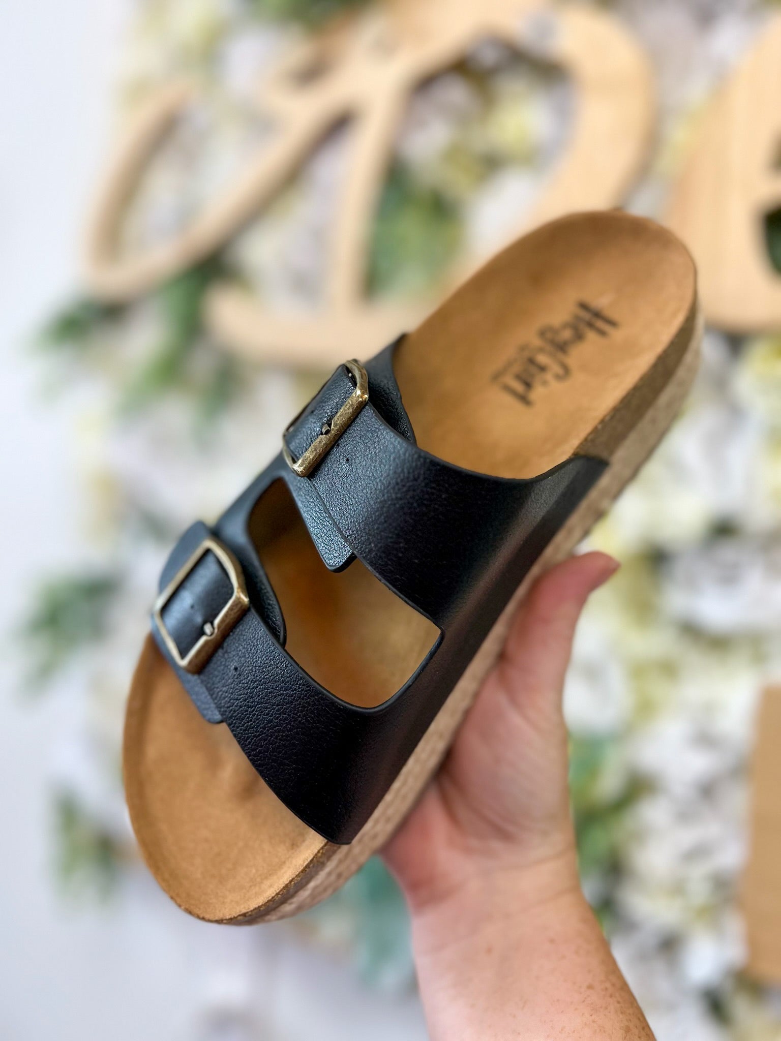 Corkys No Filter Black Two Buckle Platform Sandals - A'Bekah's Boutique