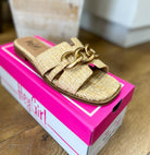 Corkys Off the Chain Raffia Open Toe Slip Ons - A'Bekah's Boutique