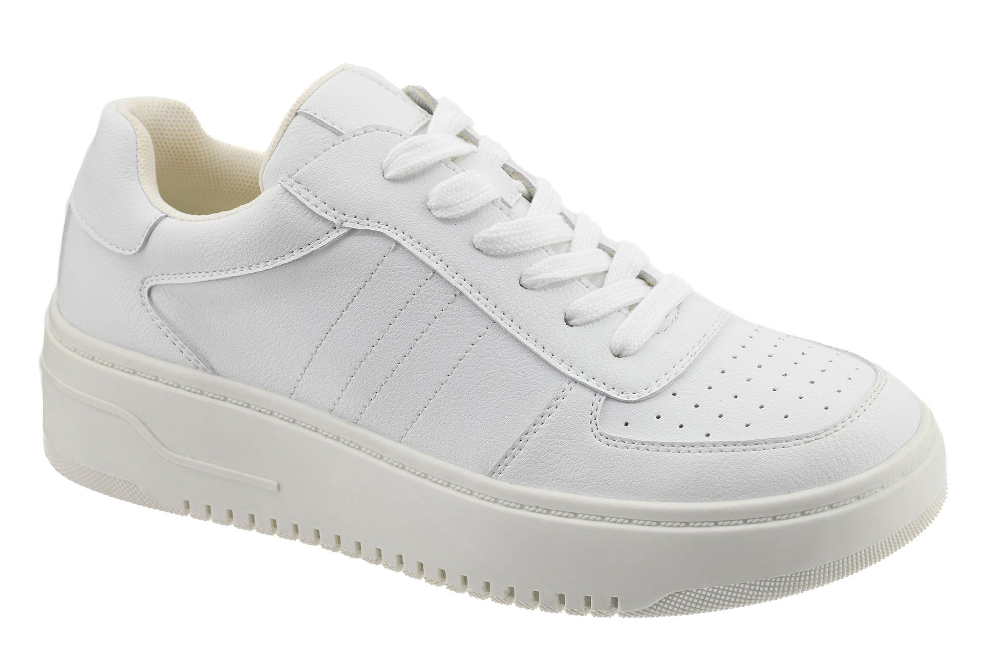 Corkys Pregame White Lace Up Platform Sneakers - A'Bekah's Boutique