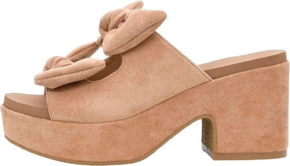 Corkys Put A Bow On It Camel Faux Suede Slip Ons - A'Bekah's Boutique