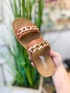 Corkys Seeing Double Cognac Double Strap Sandals - A'Bekah's Boutique