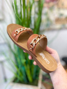 Corkys Seeing Double Cognac Double Strap Sandals - A'Bekah's Boutique