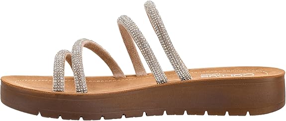 Corkys Striptease Rhinestone Strappy Platform Sandals - A'Bekah's Boutique