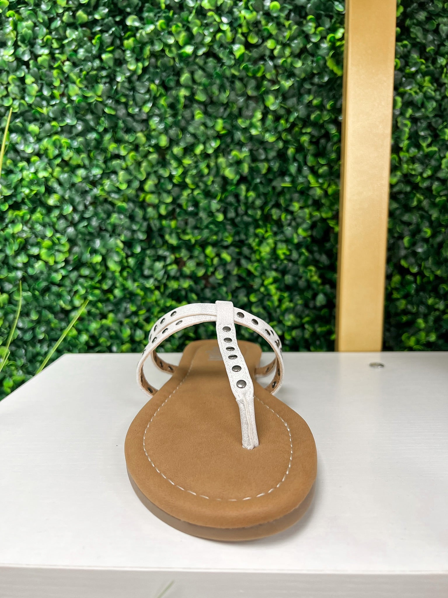 Corkys Swimsuit White Studded Sandals - A'Bekah's Boutique