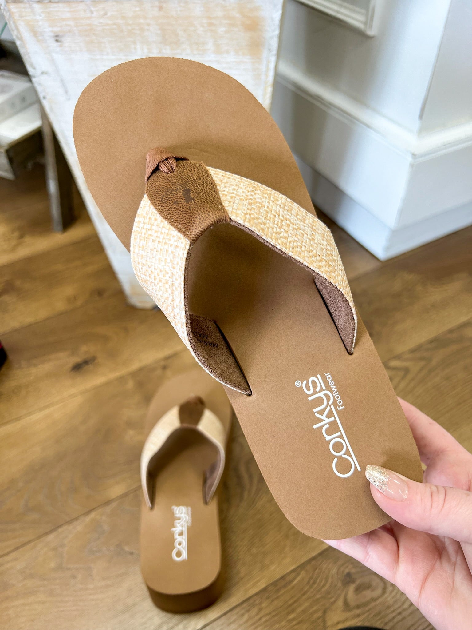 Corkys Take a Dip Raffia Platform Flip Flops - A'Bekah's Boutique