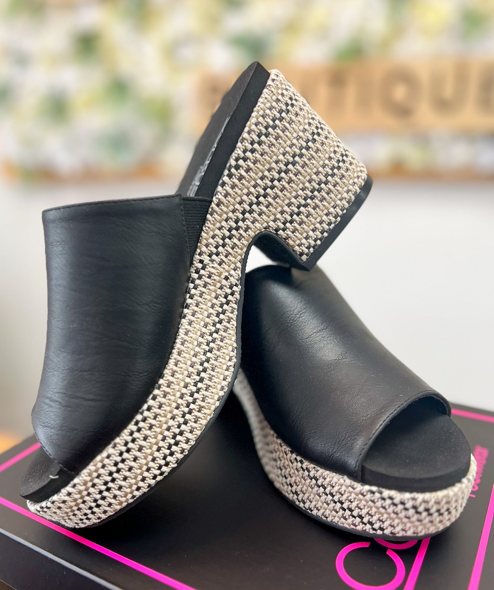Corkys Totally Buggin Black Wedge - A'Bekah's Boutique