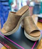 Corkys Totally Buggin Taupe Wedge - A'Bekah's Boutique