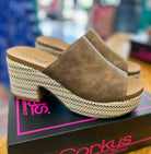 Corkys Totally Buggin Taupe Wedge - A'Bekah's Boutique