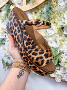 Corkys Treat Yourself Leopard Slip On Wedges - A'Bekah's Boutique
